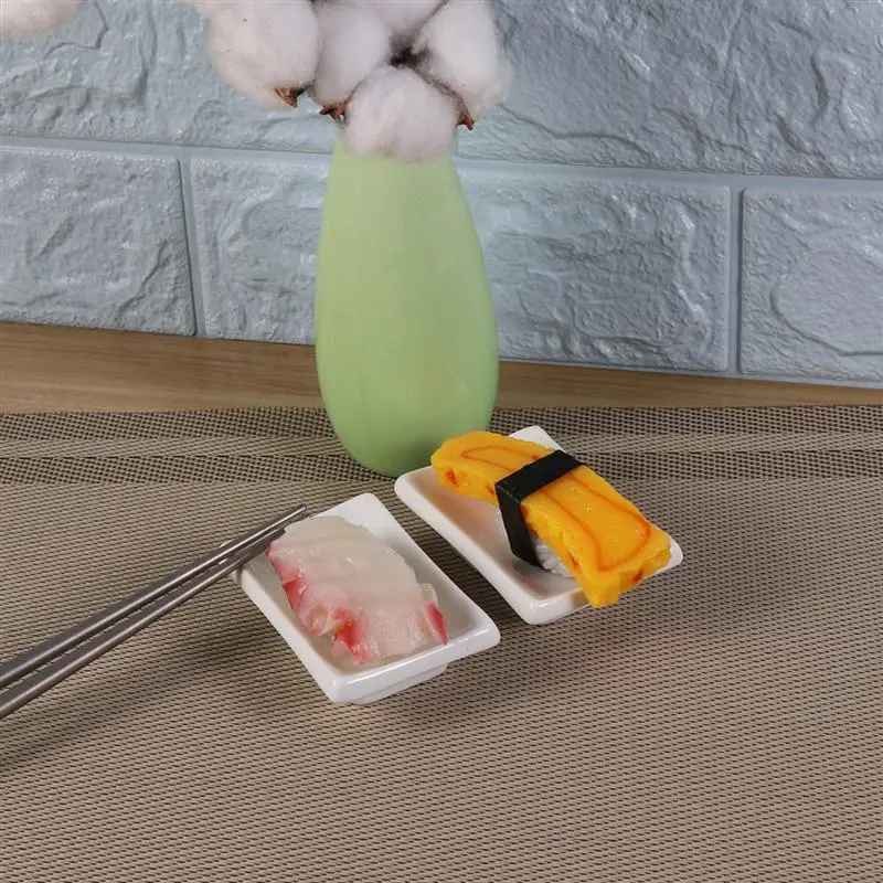 2 шт. 3,5 дюймов керамические закуски поднос для сервировки прямоугольные соусные блюда японский стиль Тарелки для закуски для специй блюдо соевый соус