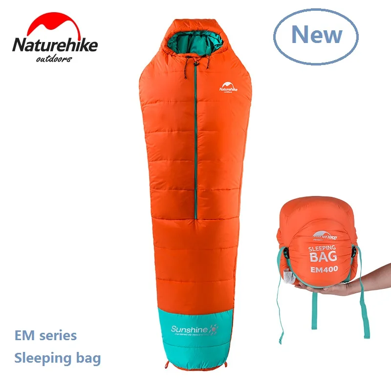 Naturehike sell EM series centered zip Mummy Sleeping Bag Outdoor