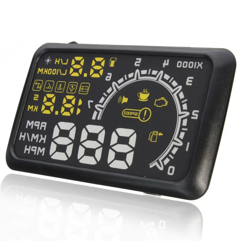 OBD HUD Head Up дисплей скорость сигнализации Hud Coche цифровой измеритель скорости для