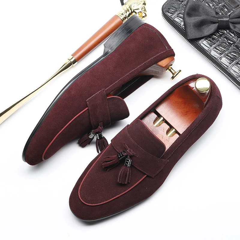 

Explosion models new summer men's shoes England pointed shoes business European version of men's leather wedding shoes free