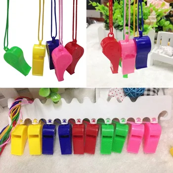 

20Pcs/Lot Unisex Plastic Whistle Children Toys Cheer Refueling Referee Fans Musical Toy Games Random Color