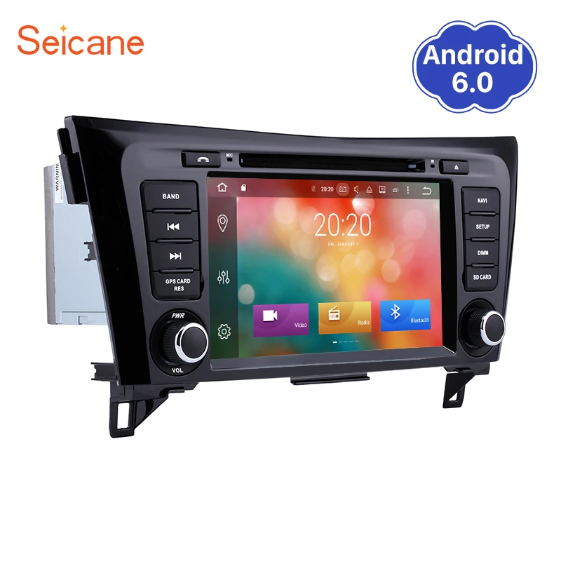 

Clearance Seicane 2Din Android 6.0 8" Car Radio Stereo 8-Core Multimedia Player GPS Navigation Head Unit For Nissan QashQai 2014
