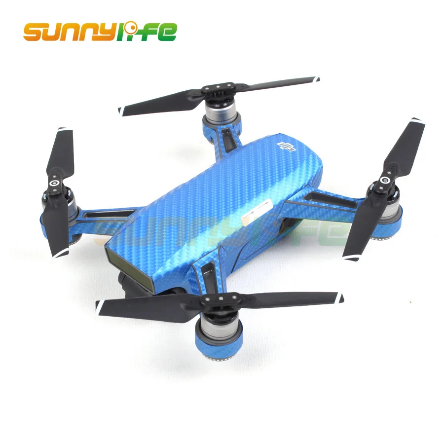 Sunnylife Waterproof PVC Stickers Camouflage Decals Aircraft Remote Controller Battery Skin for DJI SPARK