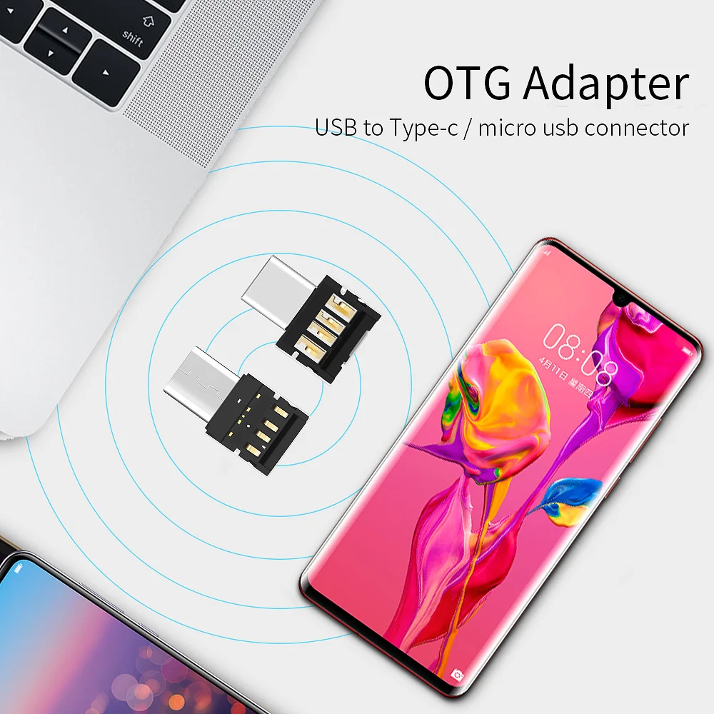 TISHRIC 10 шт. OTG Micro usb type c USB-C type-c переходник Кабель для передачи данных разъем для Xiaomi huawei samsung мышь usb флэш-накопитель