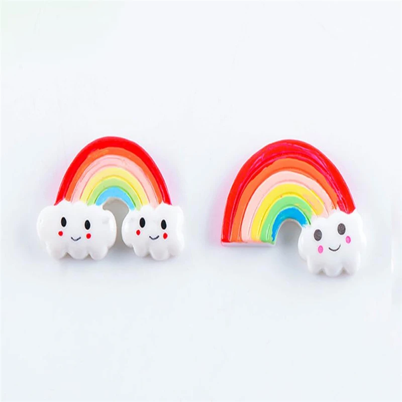 Resin Miniature Rainbow DIY Craft Accessory Home Garden Decoration Accessories Wear-resistant Creative C0418#30                 09