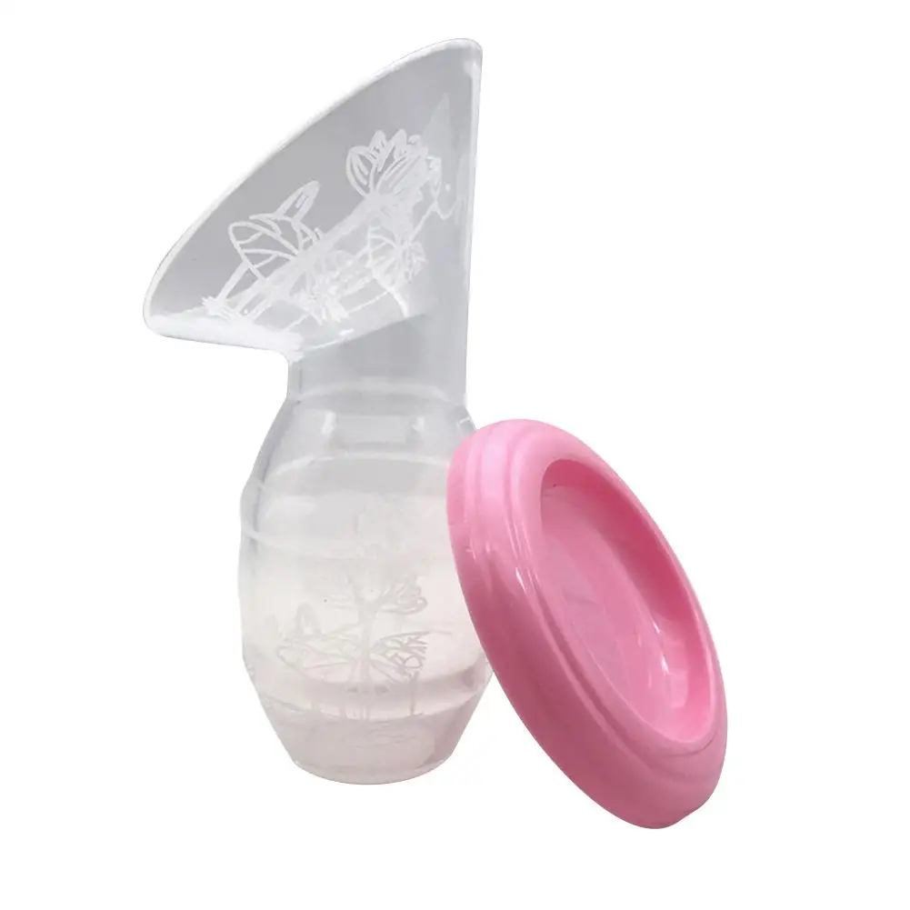 Силиконовые грудного вскармливания руководство кормящих Сильный всасывания Reliever груди насосы бутылочка для грудного молока сосание - Цвет: Pink
