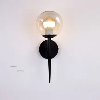 

Modern Iron LED light wall lamp living room bedroom wall light sconce lamp glass decor kitchen bedside sconce light wall lamps r