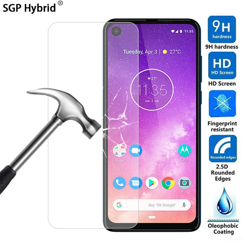 Protective tempered glass on the for Motorola Moto One Vision Power P30 Note G5 G5s Plus X Z2 G4 Play G3 X4 screen protectors