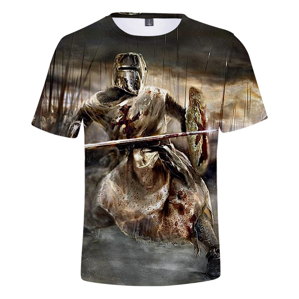 

Aikooki New Knights templar 3D T shirts Men/women Fashion Tshirts Cool Casual Short Sleeve T shirt Boys/girls Tees O-Neck Tops