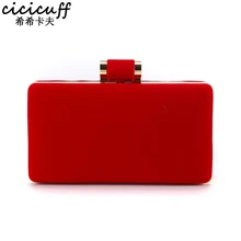 Красный/черный мягкий бархатный вечерний клатч, модный простой жесткий чехол, сумка-мессенджер, вечерние сумки для женщин, для вечеринки, выпускного вечера, свадьбы