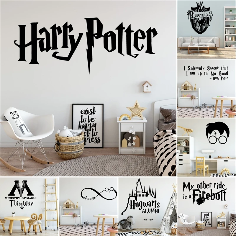 Harry Potter Wall Sticker Modern Wallsticker For Kids Room Living Room House Decoration Wallpaper Babys Room Decor Mural