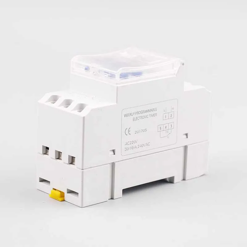 Цифровой таймер реле AC220V 16A на din рейку переключатель таймера уличного света