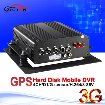 1080 P AHD 3G Мобильный DVR, H.264 4CH в режиме реального времени, gps трек, I/O, g-сенсор, DVR автомобиля, Поддержка iPhone, Android Phone Бесплатная доставка