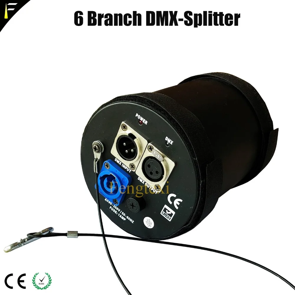 Мобильный сплиттер DMX512 с 6 дорожными каналами легко устанавливаемые наклейки для
