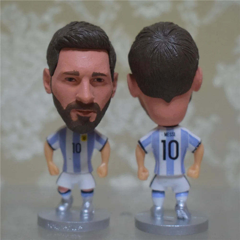 Soccerwe высота 6 5 см футбол мультфильм звезда куклы нация Аргентина 10 # Lionel Messi