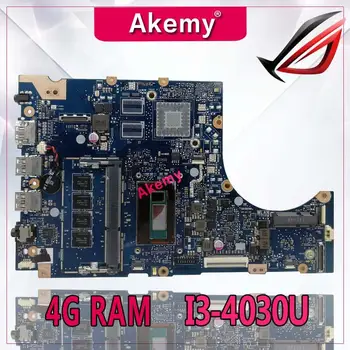 

Akemy TP300LA Laptop motherboard For Asus TP300LA Q302LA Q302L TP300LJ TP300 TP300LD Test original mainboard 4G RAM I3-4030U