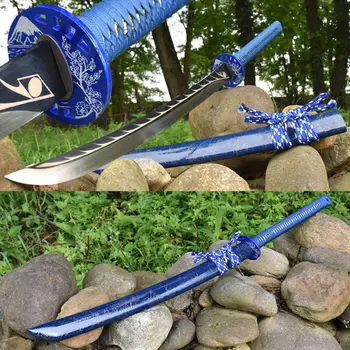 

Handmade Japanese Samurai Sword Katana Full Tang High Carbon Steel Blade Sharp Ronin Battle Knife Real Swords