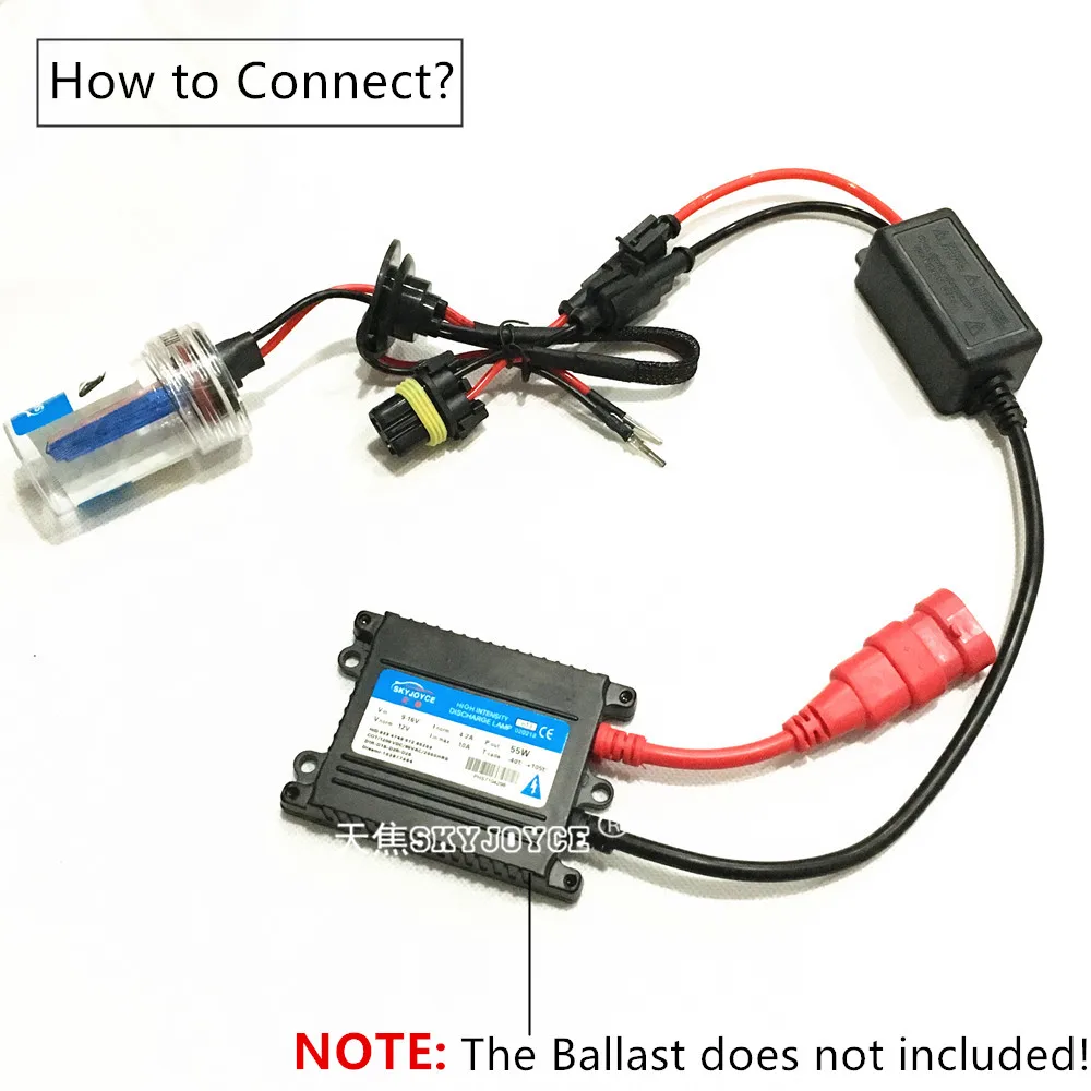 2XAC hid Лампа H1 H3 H7 синий H11 9005 9006 H4 1 зеленый 55 Вт HID светильник лампа SKYJOYCE 3000K 30000K Авто
