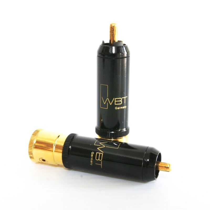 

High Performance WBT-0152Cu 24K gold plated RCA plug connector HIFI RCA Cabel Plug
