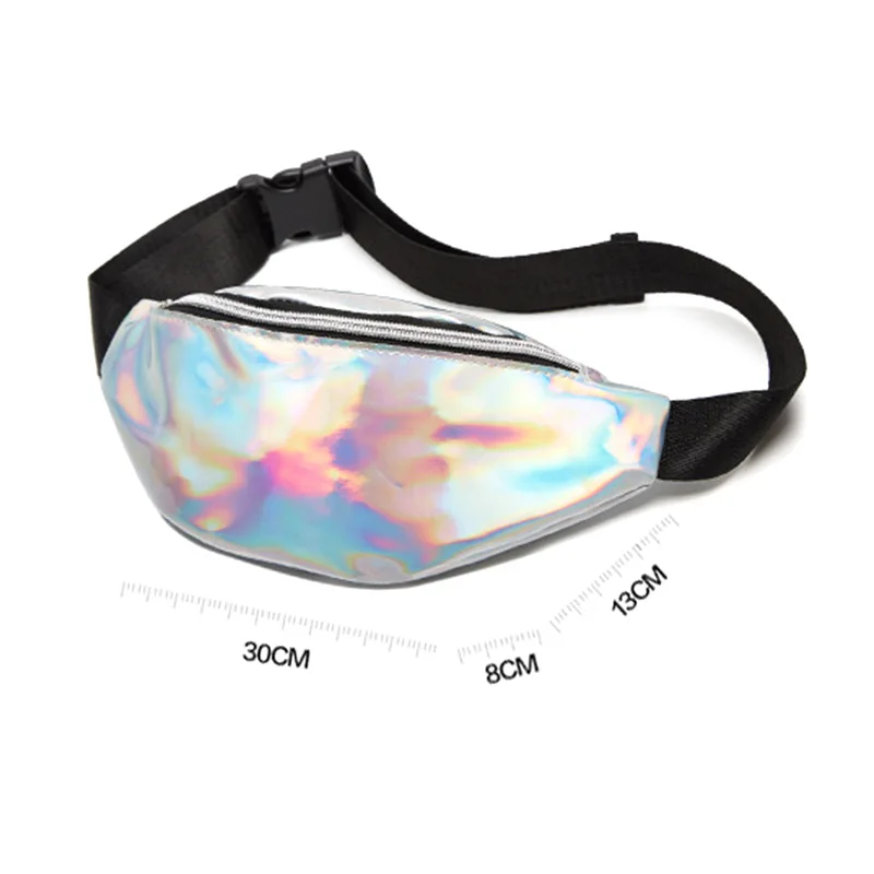 

New Style Crossbody Single Shoulder Bag Sequined Mini Waist Bag with Strap for Women Summer