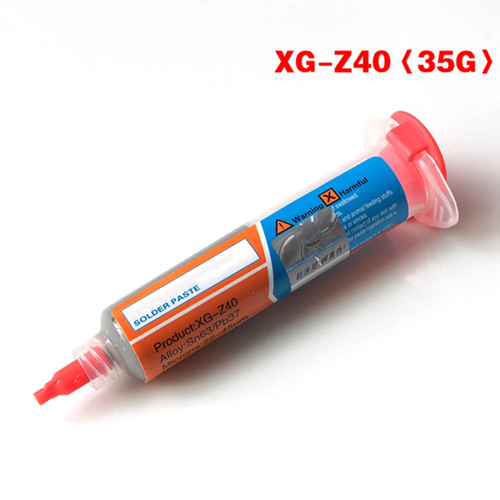 1 шт. практичное 10cc XG-Z40 флюс паяльной пасты Sn63/Pb37 25-45um одного и того же шприца для инструментов для ремонта мобильных телефонов, для компьютера пайки сварки инструмент газовой горелки