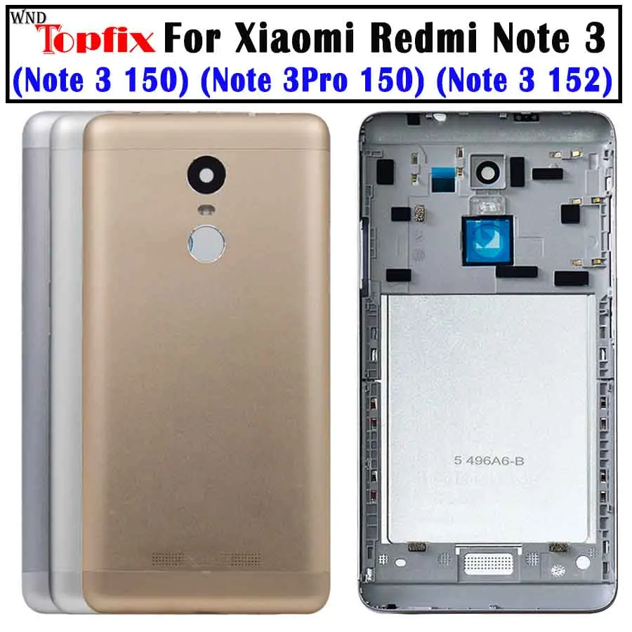 Для Xiaomi Redmi Note 3 Pro 152 мм специальное издание SE задняя крышка корпуса батареи задняя крышка чехол + Боковая кнопка + крышка объектива Camear|Корпусы и рамки для мобильных телефонов|   | АлиЭкспресс