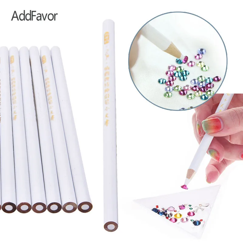 

AddFavor 3Pc Nail Rhinestones Picker Pen Wax Pencil For Picking Up Decoration Gems Nail Picker Kit Nail Art Diamond Picking Tool