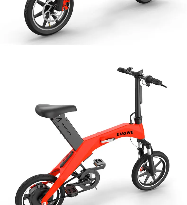 Clearance 12inch electric bike 36V lithium battetry 300w high speed motor fold smart ebike mini Urban electric bicycle Comfortable ride 14