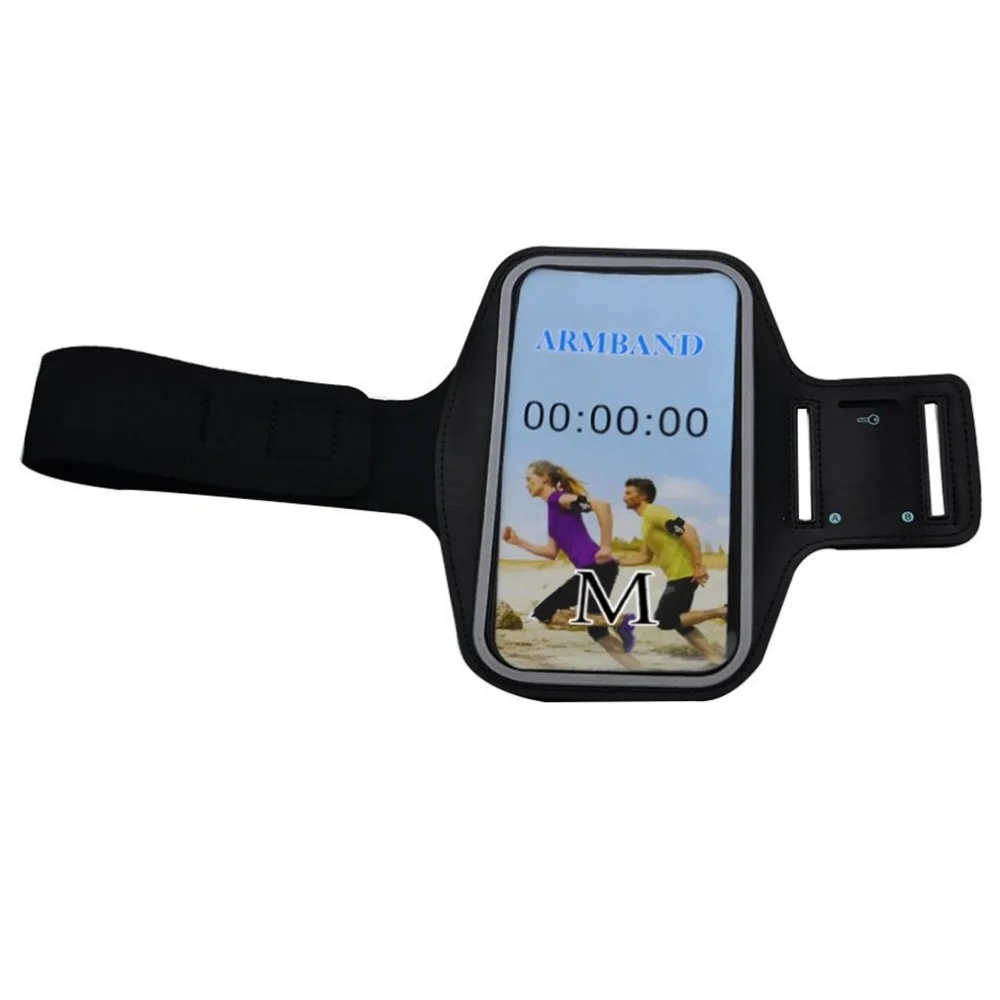 Kopen 2 stks Nieuwe Running Jogging Sport Gym armband Case Mode Zwarte Mobiele Telefoon Cover Voor iPhone 5 5 s 5C