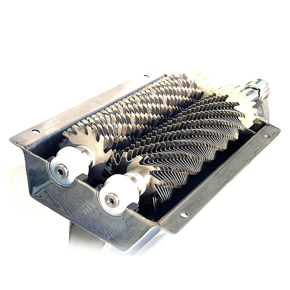 Commercial Manual Meat Tenderizer Processing Machine 5" Wide Stainless Steel Blades 27*2 Knifes Kitchen Tool Meat Poultry Tool