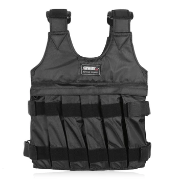 

50kg Loading Weighted Vest Adjustable Jacket Exercise Boxing Training Waistcoat Boxing Training Thickening Exercise Equipment