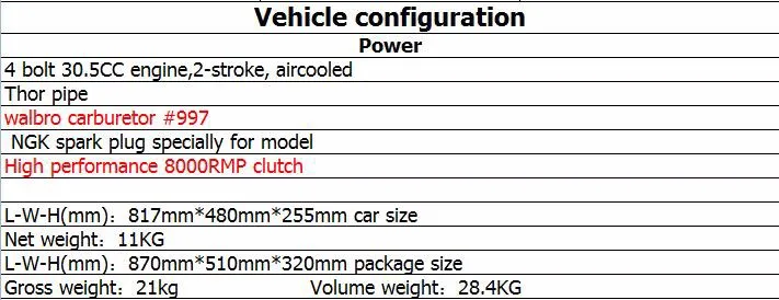 Baja 1:5 газ Powerd Темный рыцарь Baja 5B 30.5CC бензиновый гоночный автомобиль