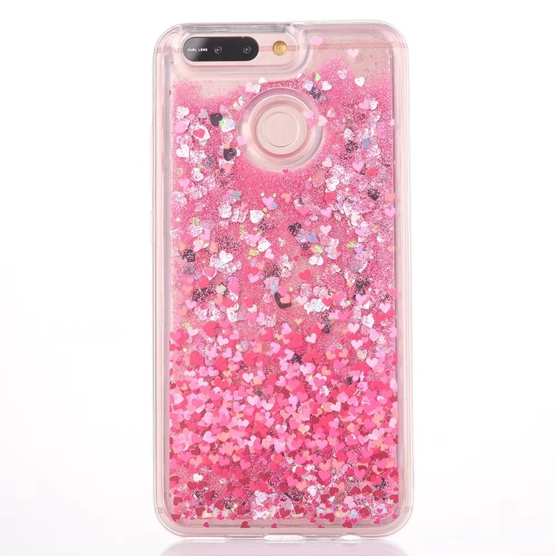 

Soft Case For Coque Huawei P10 Lite Cover Dynamic Clear Liquid Glitter Quicksand Phone TPU Cases For Huawei P8 P9 Lite 2017 Case