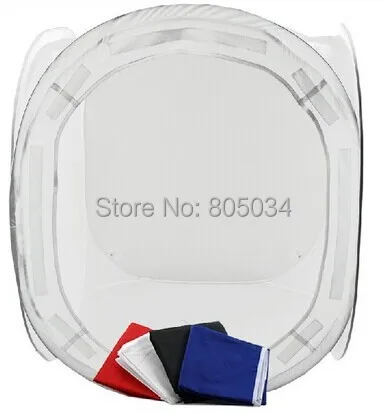 

Photo Studio soft box Shooting Tent Softbox /80 x 80cm photo light tent +portable bag+ 4 Backdrops free shipping