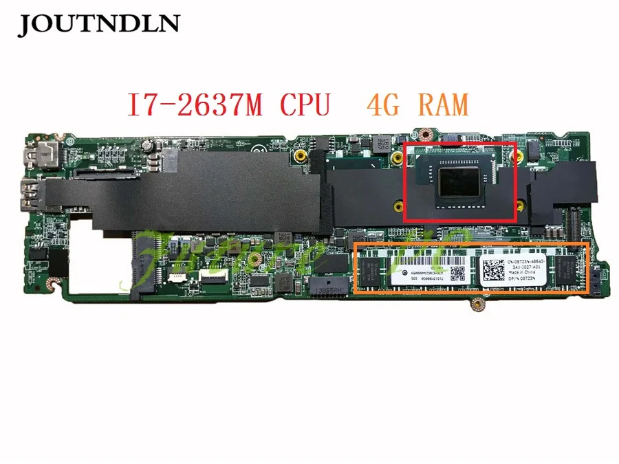 JOUTNDLN для Dell XPS 13 L321X Материнская плата ноутбука DA0D13MBCD4 PWB 4F9VJ I7-2637M 4G ram CN-08723N 8723N