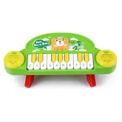 Детский мультфильм 10 клавиш Музыка 2 х АА батареи (не входят в комплект) развивающее пианино> 3 года игрушечная клавиатура