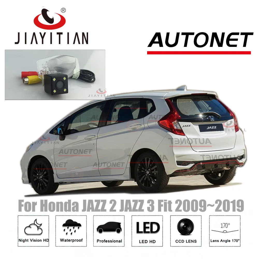 

Автомобильная камера заднего вида JIAYITIAN, для Honda JAZZ/Fit shuthybrid 2007 ~ 2019 CCD, камера ночного видения, камера номерного знака