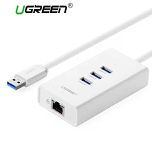 Ugreen 3 Port USB 3 0 HUB Gigabit Usb to rj45 Ethernet Lan Wired Network Card