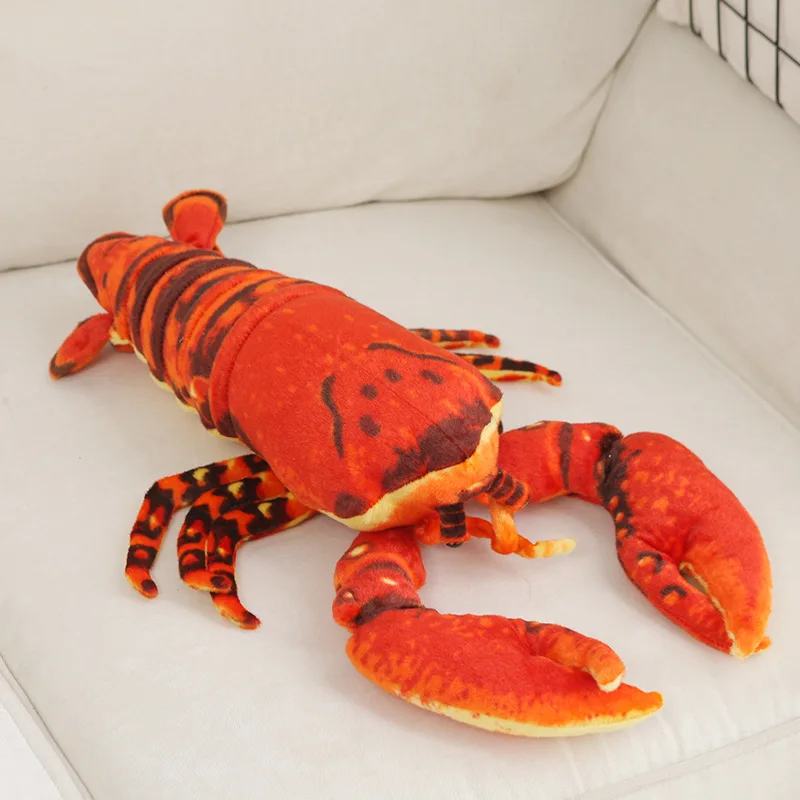 Lovely Cartoon Lobster Plush Toy About 45cm Red Lobster Soft Doll Kid's