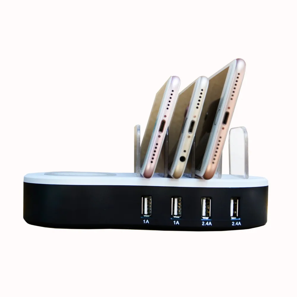 Mobile Phone Holder Porous Usb Charging Wireless Charging Bracket Charging Dock For Smart Phones