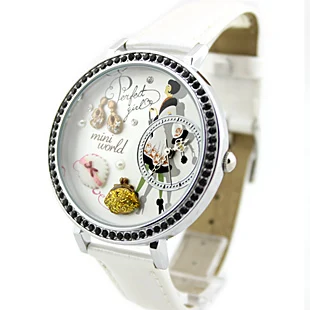 Free shipping mini Polymerclay Lady Handmade Watch Fashion Rhinestone luxury watch Lovely Wallet quartz Children | Наручные часы