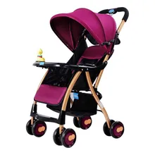 High Landscape Baby Stroller Lightweight Portable Travelling Pram Children Pushchair Multifunction Four Wheels Stroller Carrier imbaby high landscape baby stroller pram folding warm baby pushchair buggy for children travel rubber non slip wheels for winter