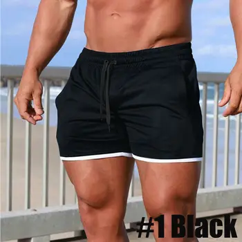 

New Men Summer Breathable Shorts Gym Sports Running Sleep Casual Short Pants Solid Quick-drying men Clothes