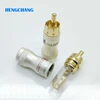 10pcs/lot DIY gold snake RCA Plug HIFI Goldplated Audio Cable RCA Male Audio Video Connector Gold Adapter For Cable ► Photo 2/4