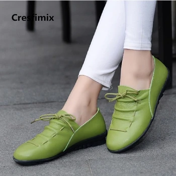 

Marlisasa Zapatos De Mujer Lady Cute High Quality Leather Spring Shoes Women Cool Summer Anti Skid Shoes Cool Flat Shoes F2125