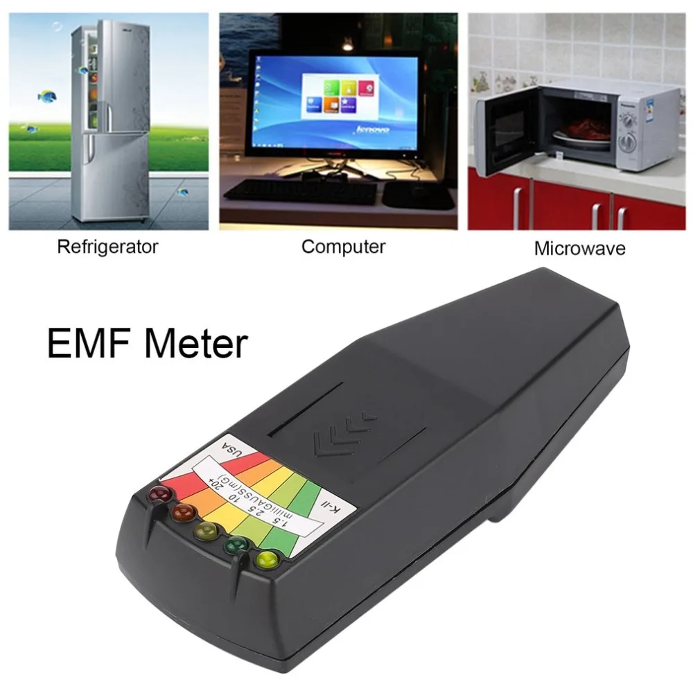 Горячая Электромагнитная радиация детектор lcd общий EMF метр Дозиметр Тестер для паранормальных исследований вредное воздействие измерения