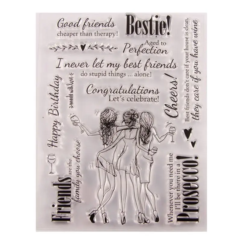 

Sexy Girls Silicone Clear Stamp Seal DIY Scrapbook Embossing Album Decor Craft Art