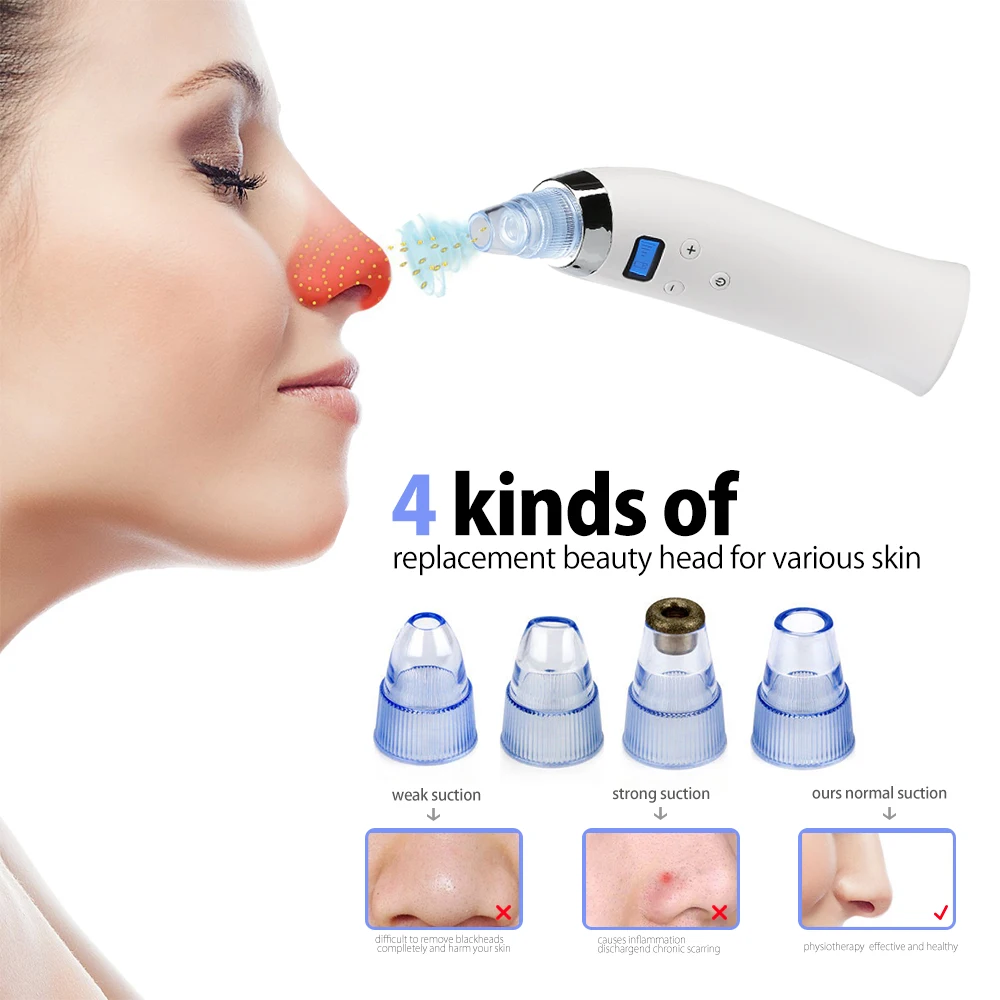 

Microdermabrasion Pen Vacuum Blackhead Acne Removal Vacuum Cleaner Face Pore Skin Peeling Clean Machine