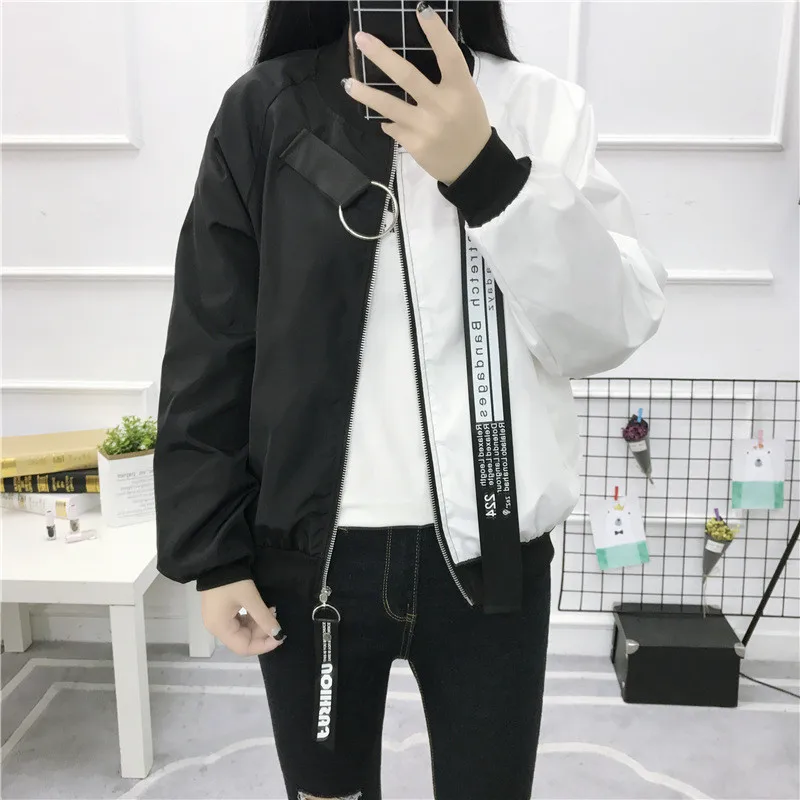 Best  Bomber Jackets 2019 New Women New Women's Basic Jacket Fashion Windbreaker Outwear Female Baseball 