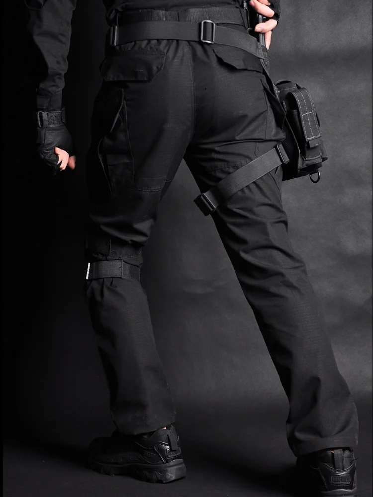  MEGE Tactical Cargo Pants Men Joggers Combat SWAT Army Military Pants Cotton Camo Pockets Stretch F